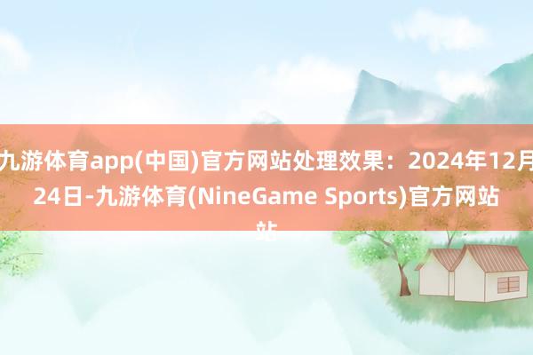 九游体育app(中国)官方网站处理效果：2024年12月24日-九游体育(NineGame Sports)官方网站