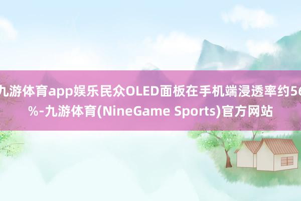 九游体育app娱乐民众OLED面板在手机端浸透率约56%-九游体育(NineGame Sports)官方网站