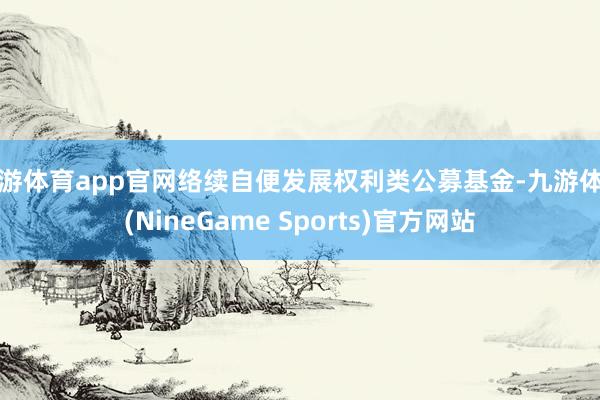 九游体育app官网络续自便发展权利类公募基金-九游体育(NineGame Sports)官方网站